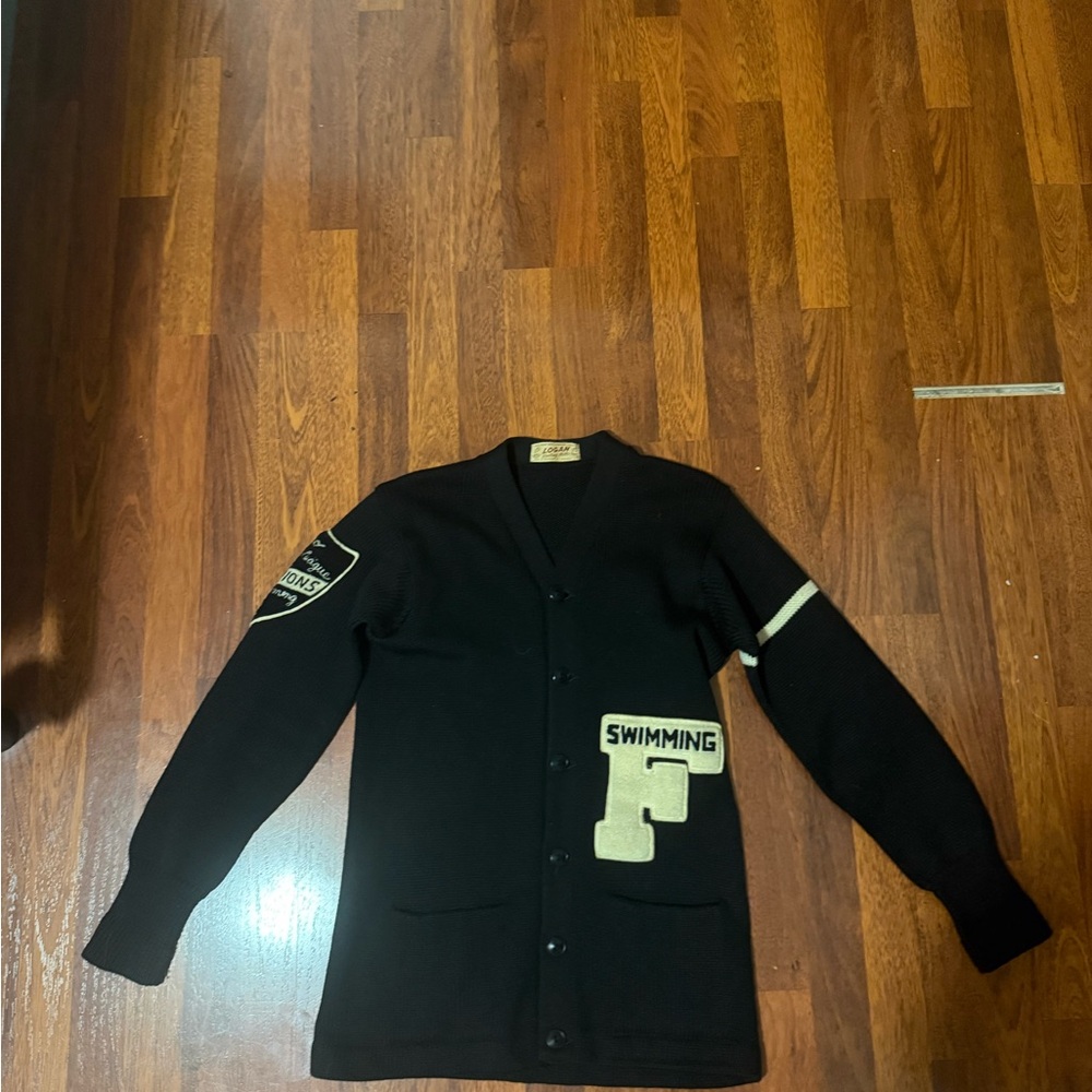Vintage pure wool cardigan